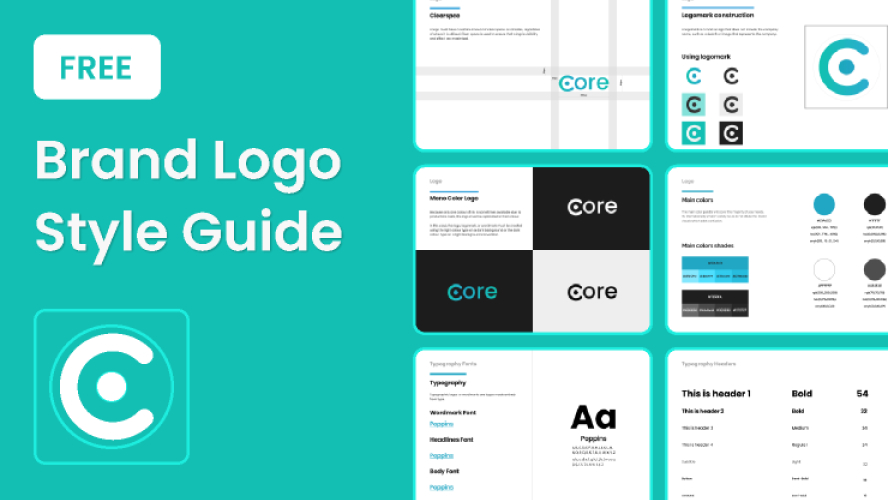 Free Brand Logo Style Guide Figma Ui Kit