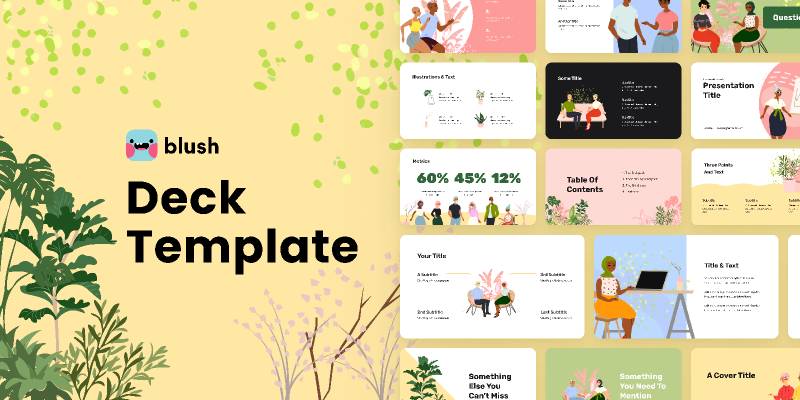 Free Deck Template with Fresh Folks Illustrations