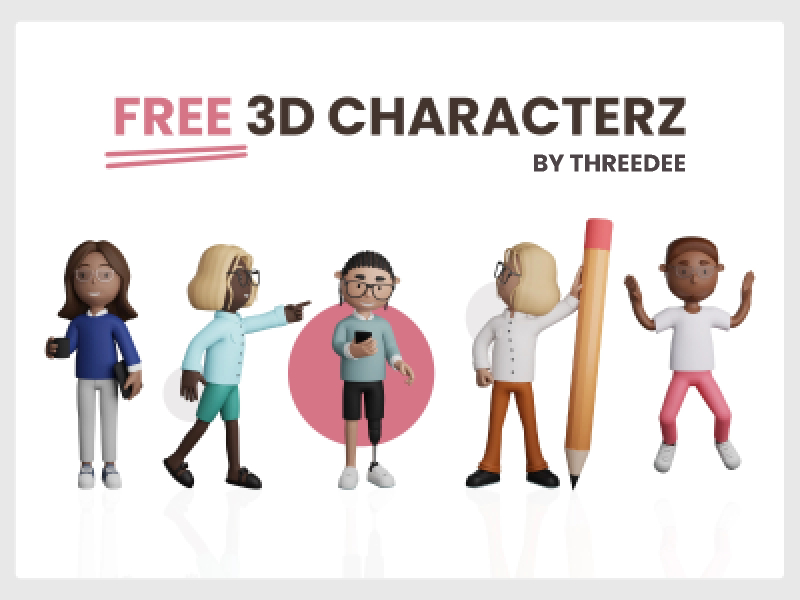 Free Download 3D Characterz | UI4Free