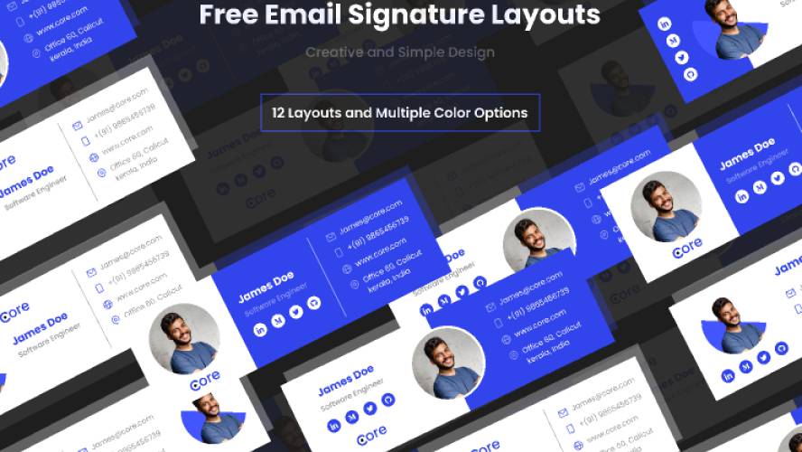 Free Email Signature Layouts