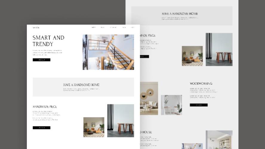 Free Furniture Agency Figma Website Template