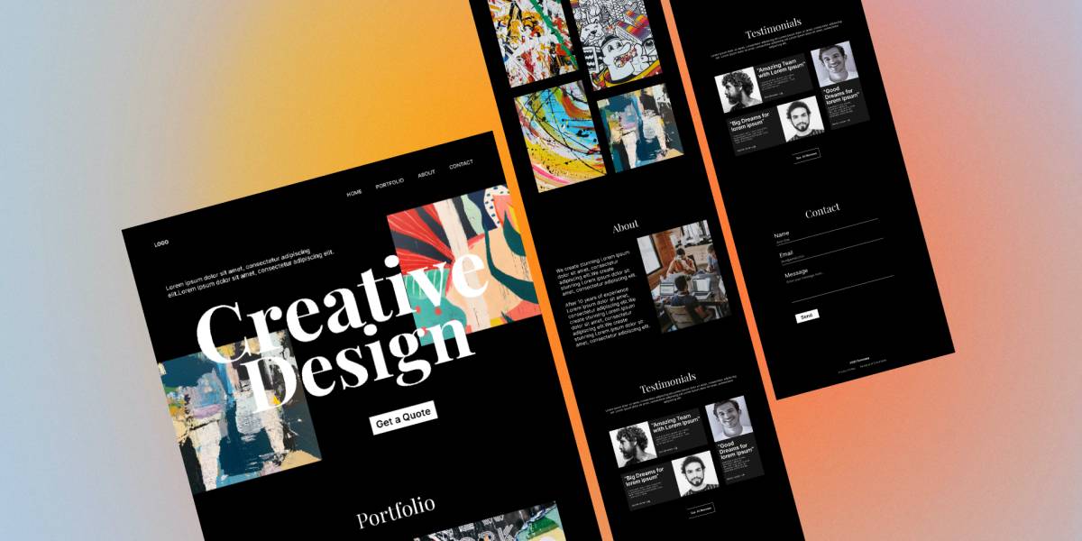 Free Portfolio Website UI Figma Template | UI4Free