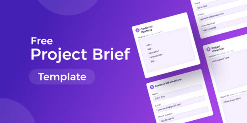 Free Project Brief Template figma
