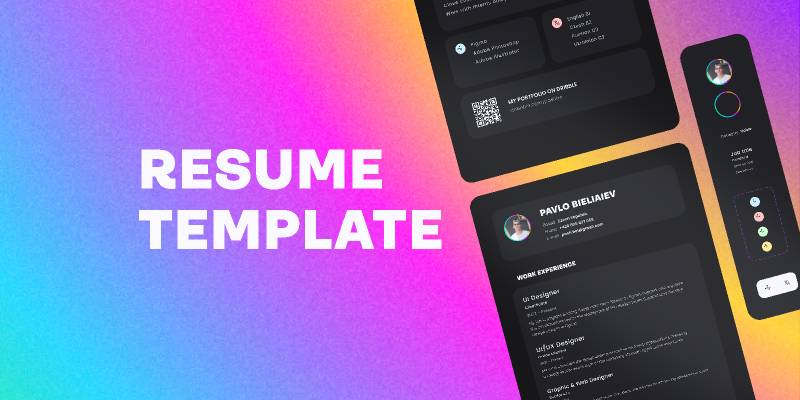 Free Resume / CV Template Figma Template