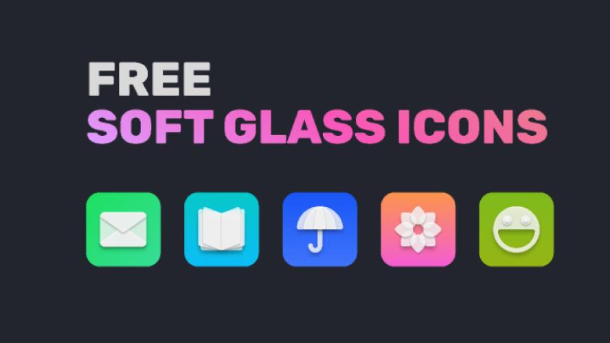Free Soft Glass icons figma Free Download