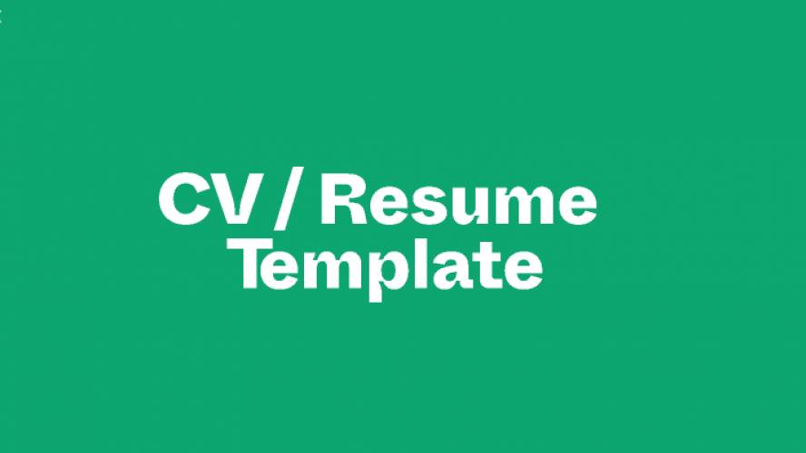Freebie Figma CV / Resume Template