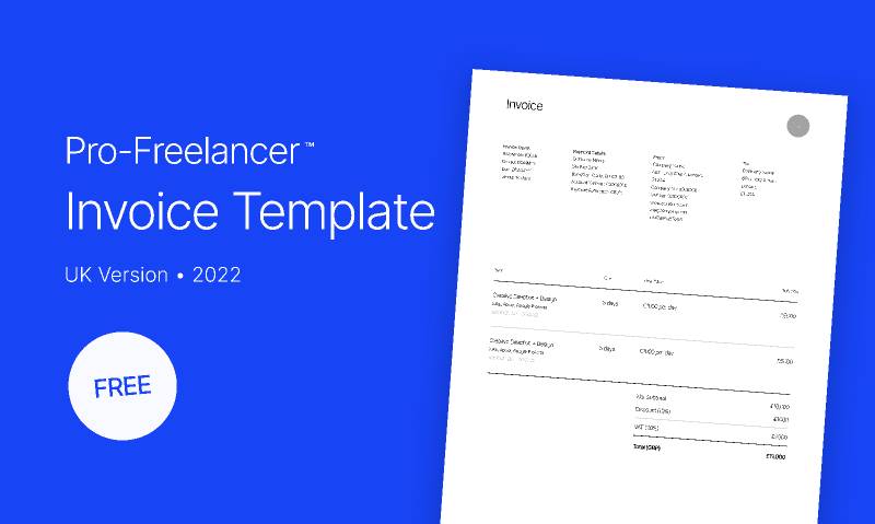 Freelancer Invoice Template (2022) Figma Template