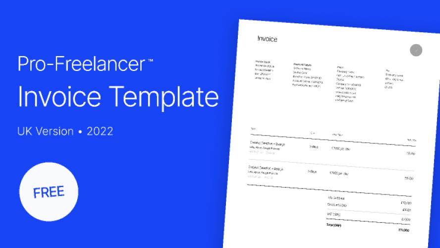 Freelancer Invoice Template (2022) Figma Template