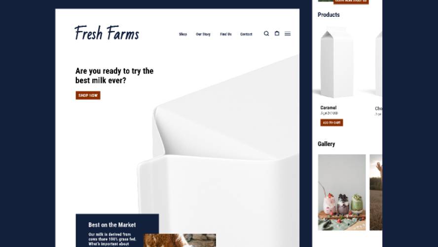 Fresh Farms Figma Website Template