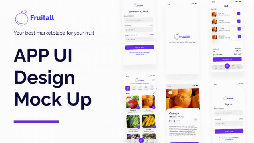 Fruit App - UI Design Figma free