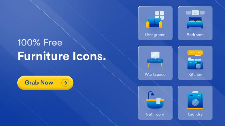 Furniture Icons - Freebies Figma