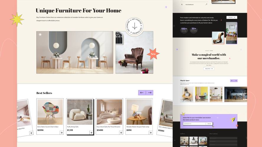 Furniture Store - Web Page Design