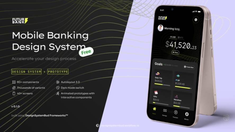 FUTUR – Mobile Banking Design System Figma Template