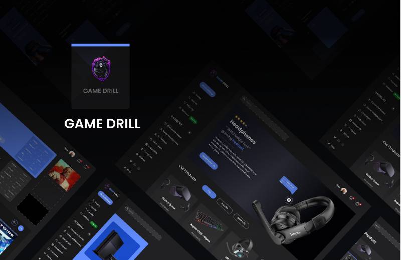 Game Drill Store Website Figma Template | UI4Free