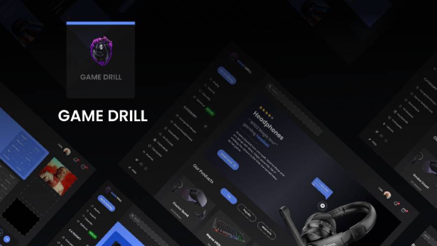 Game Drill Store Website Figma Template