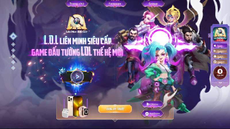 Game Page - Figma Website Template | UI4Free