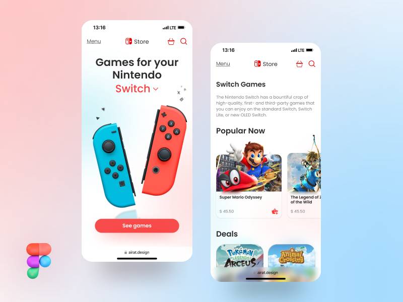 Gaming Mobile App UI Design | UI4Free