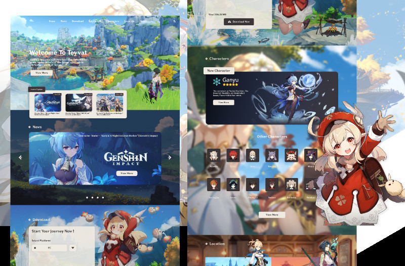 genshin-impact-landing-page-ui4free