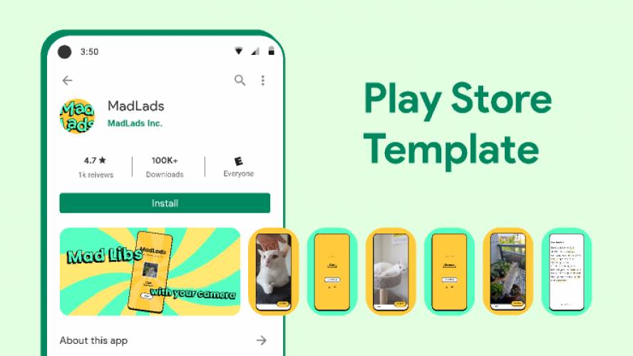 Google Play Store Template figma