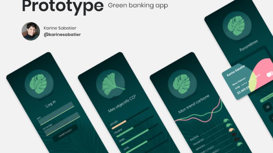 Greenleaf prototype figma banking app template