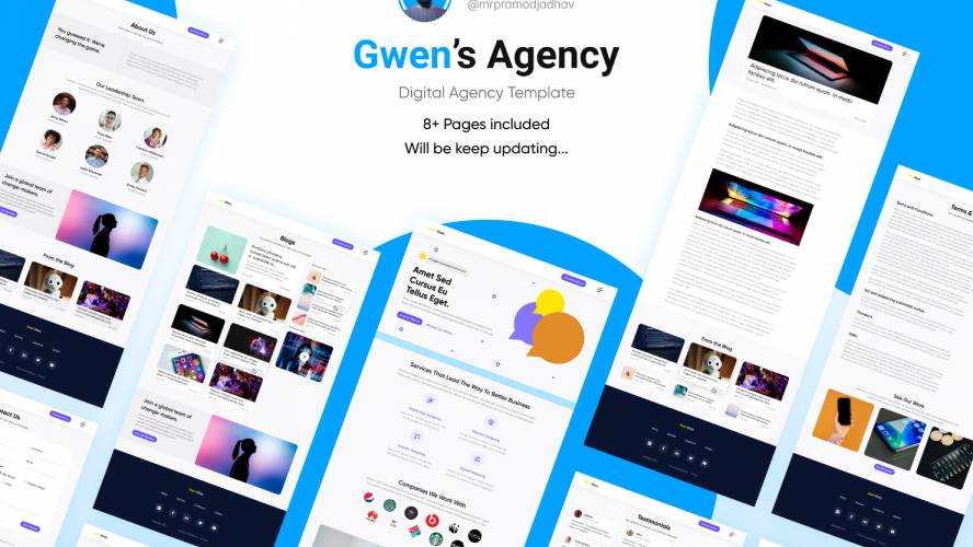 Gwen’s Agency Template Figma