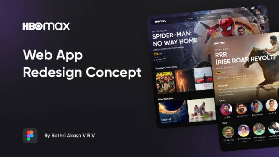 HBO Max Redesign Web App Figma Template