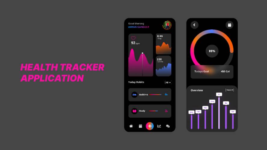 Health Tracker - Figma Free Mobile Template
