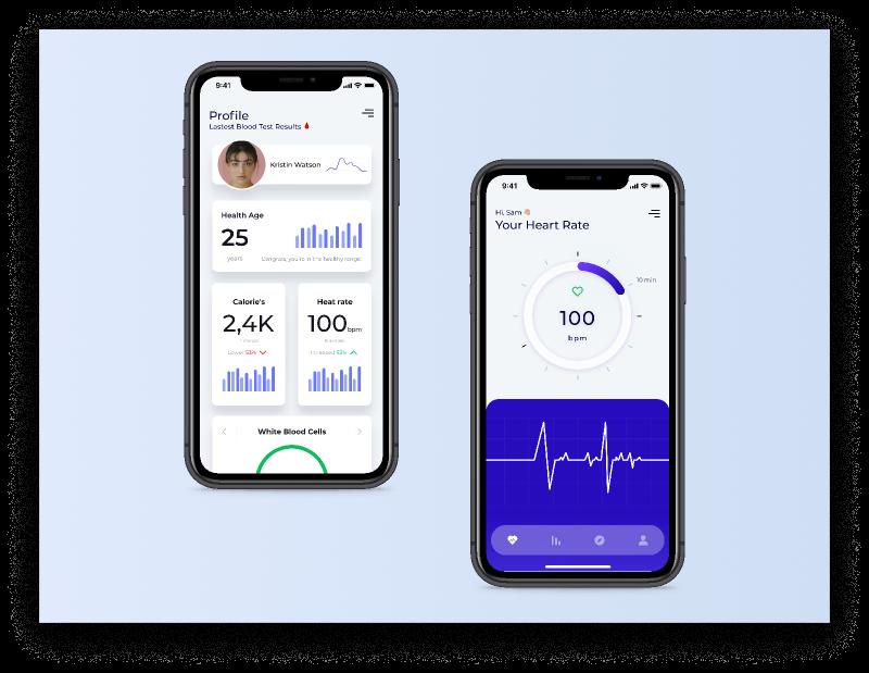 Healthy - Mobile App Design Figma - Ui4free.com