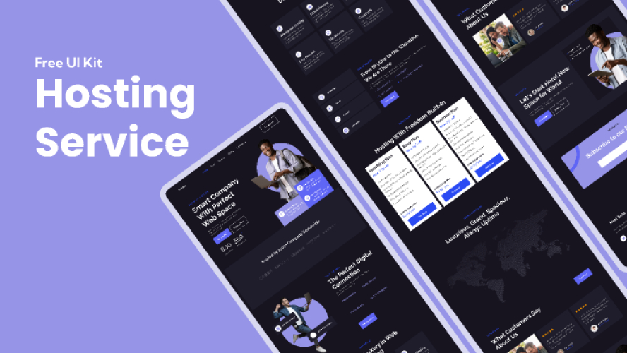 Hosting Services Landing Page Template