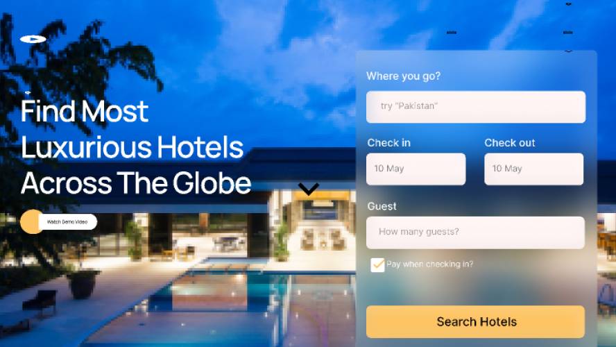 Hotel website Figma Landing Page template