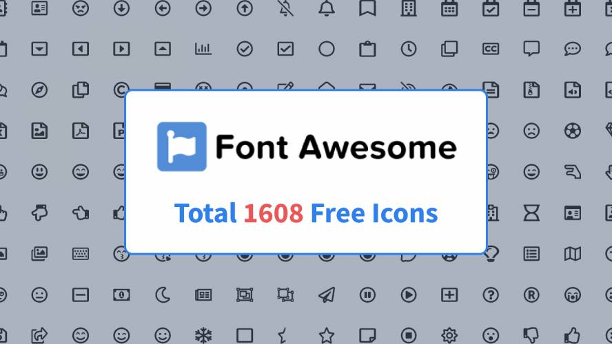 Icon Design System - Font Awesome Free Figma
