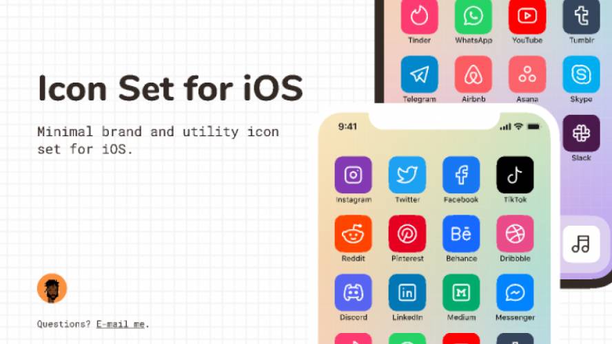 Icon Set for iOS Figma design
