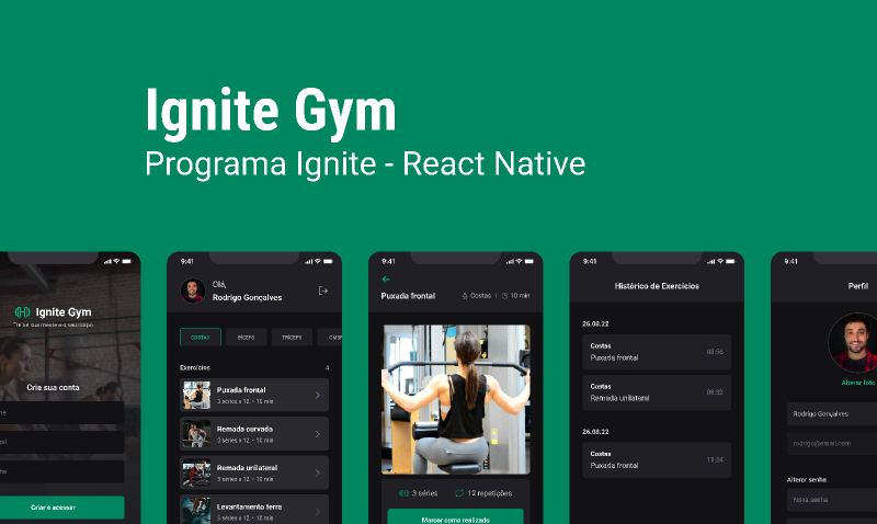 Ignite Gym Fitness Mobile App Template UI4Free