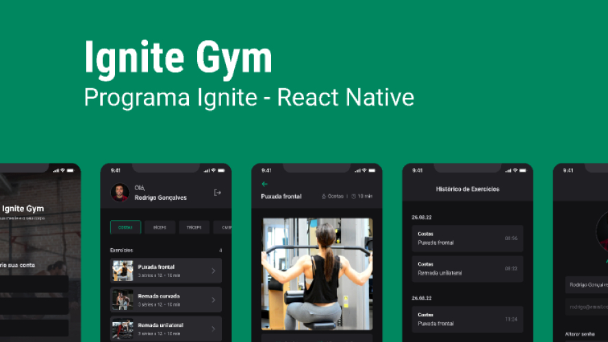 Ignite Gym Fitness Mobile App Template