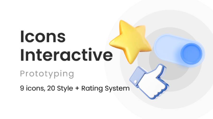 Interactive Icons + Rating v0.1 Figma Template