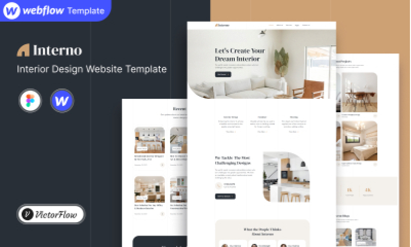 Interior Design Website Figma Template