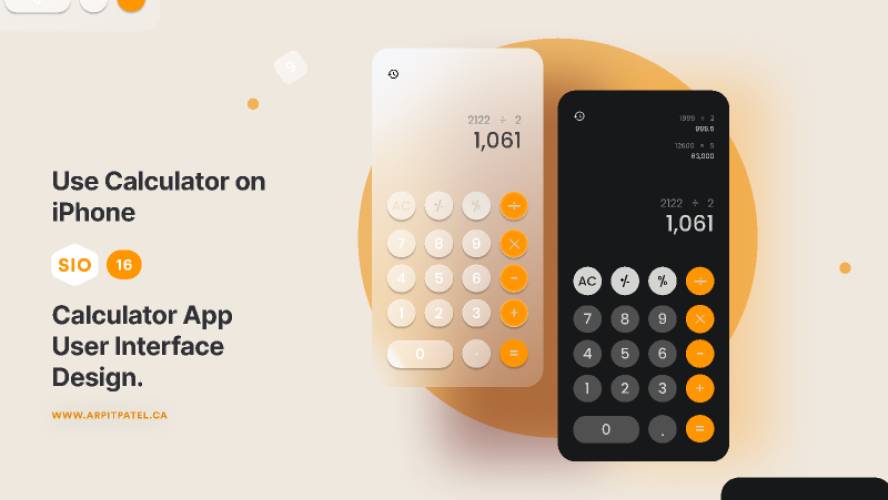 IOS 16 Calculator App Ui Design Figma Template