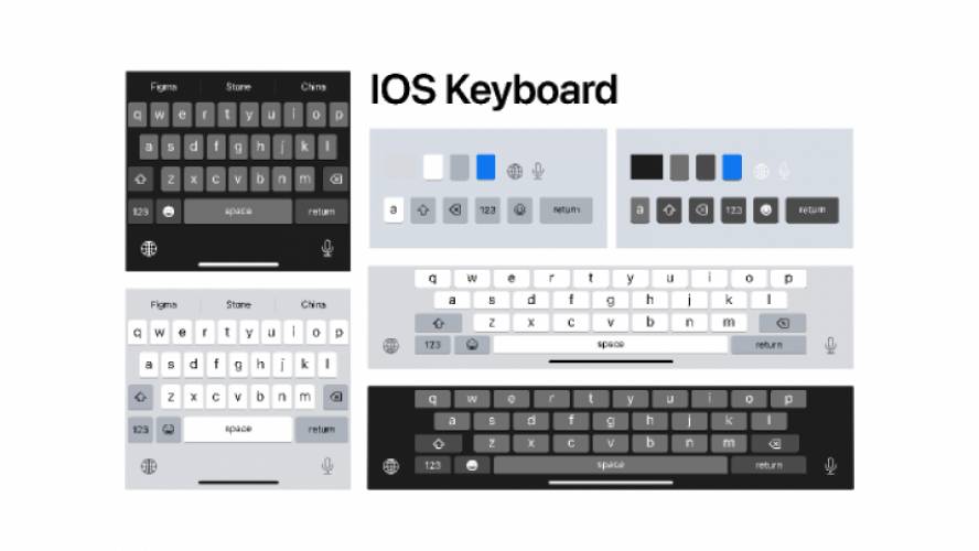 IOS Keyboard figma free