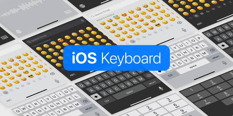 iOS Keyboard (iPhone & iPad) - UI Kit