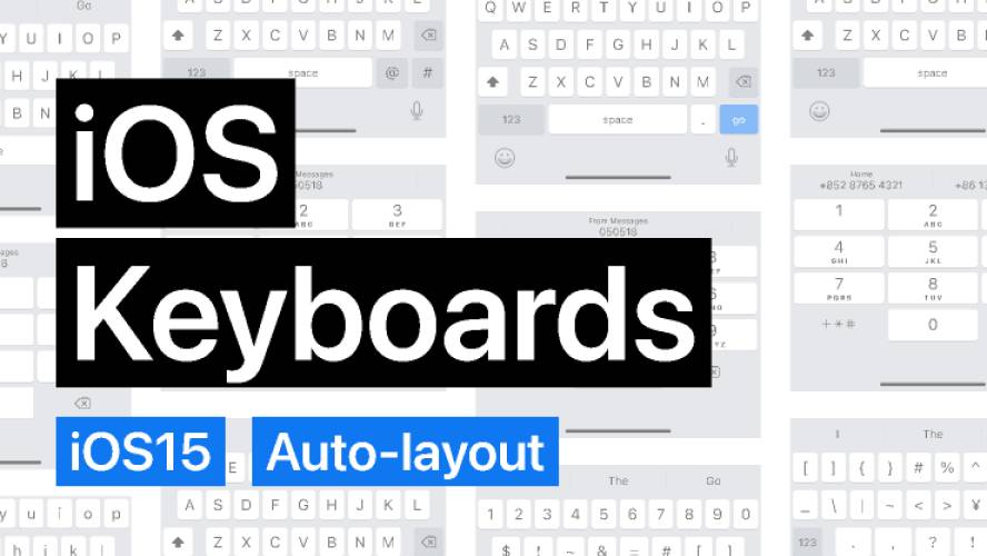 iOS Keyboards figma template