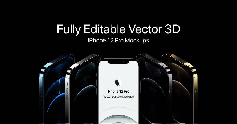 iPhone 12 3D Mockups (Figma)