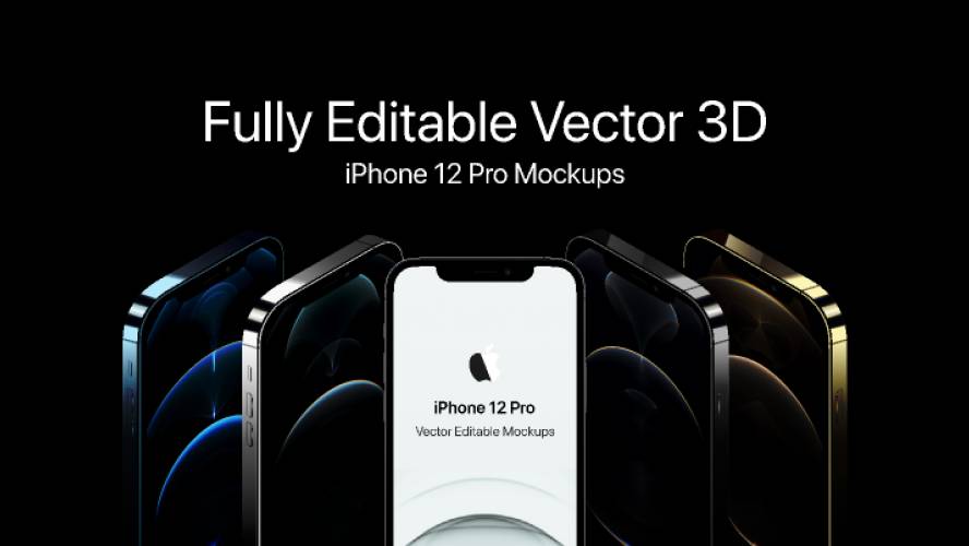 iPhone 12 3D Mockups (Figma)