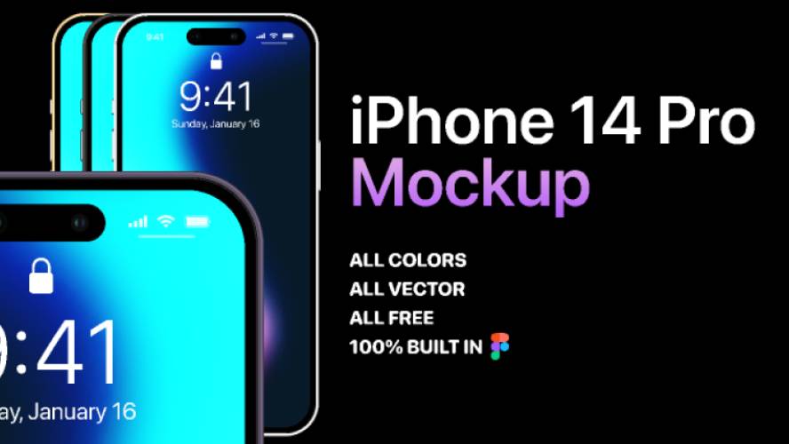 iPhone 14 Pro Mockup Figma Template