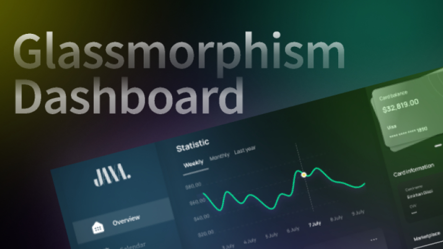 Jaxa Dashboard Glassmorphism Figma Template