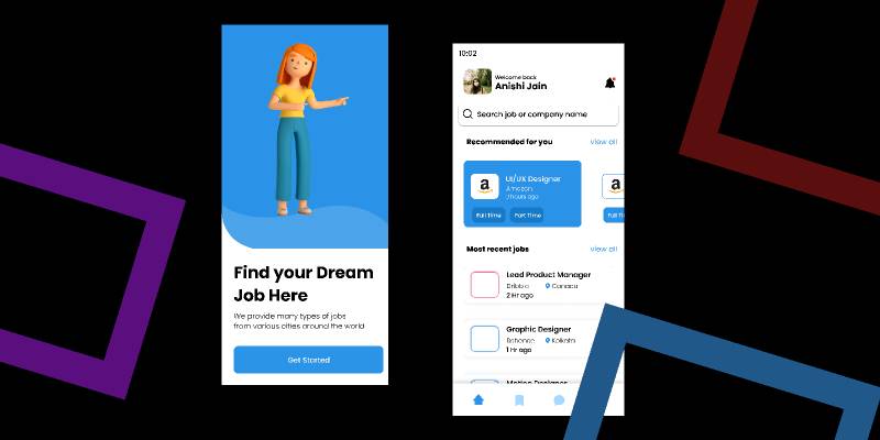 Job Search App Figma Mobile Template