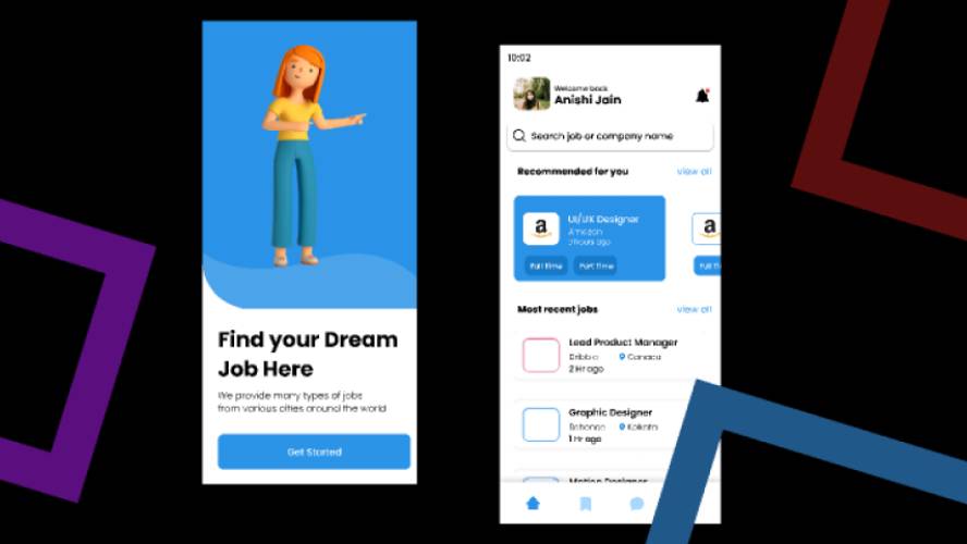 Job Search App Figma Mobile Template