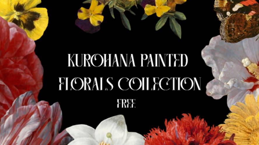 Kurohana Painted Florals Collection Figma Template