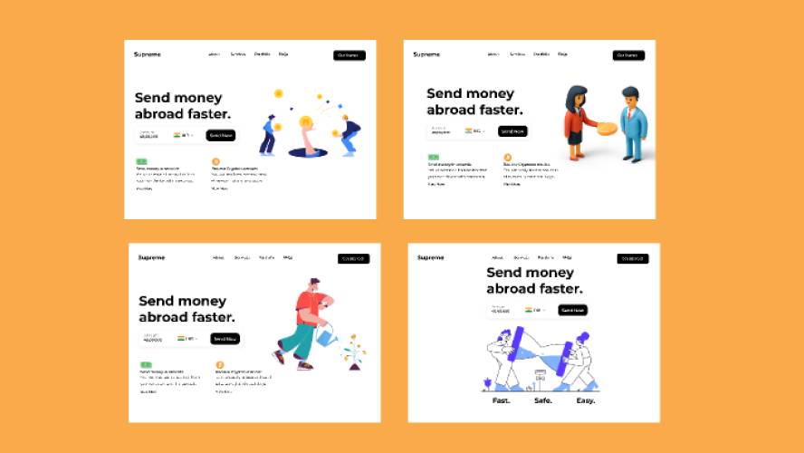 Landing Page Money Design Figma Template
