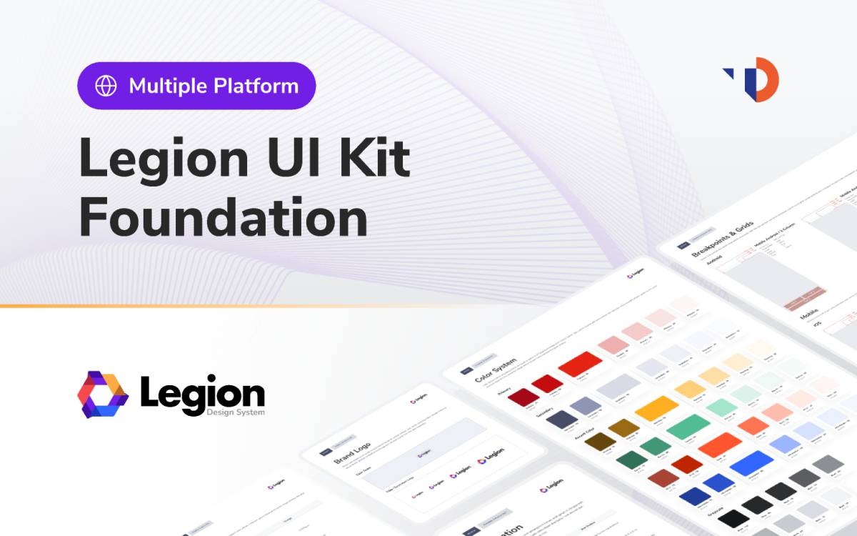 Legion UI Kit - Foundation Figma Ui Kit | UI4Free