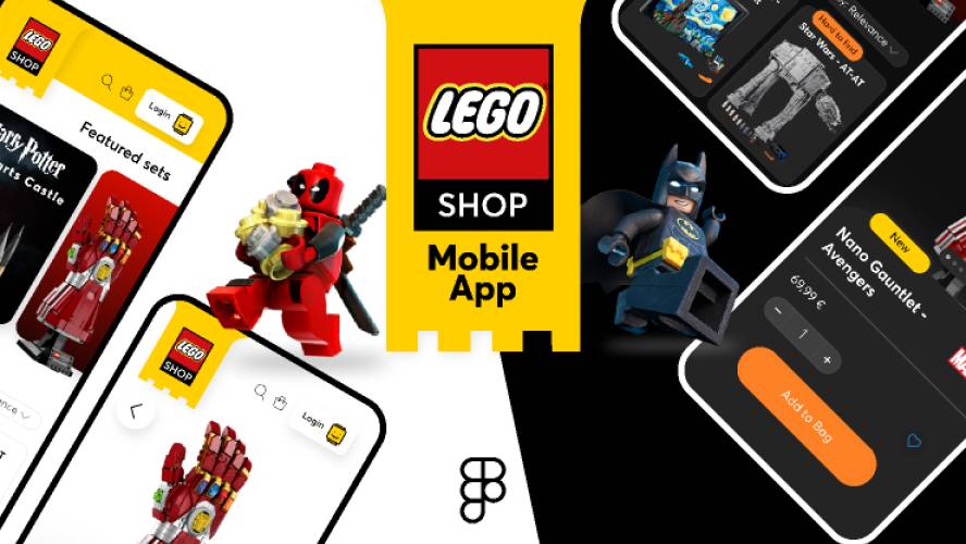 LEGO SHOP - Mobile App Figma Template